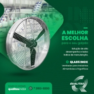 Ventilador Industrial para Frigoríficos e Indústrias Alimentícias QLA85 INOX